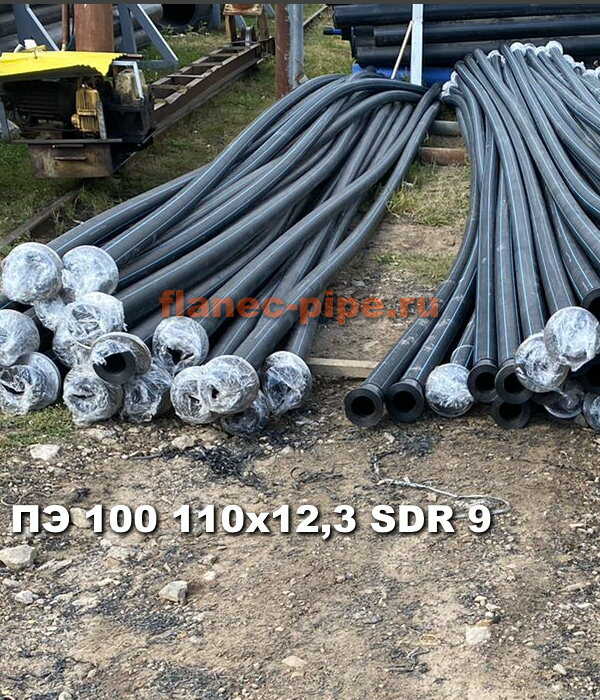Труба ПЭ 100 110x12.3 мм SDR 9 в Архангельске