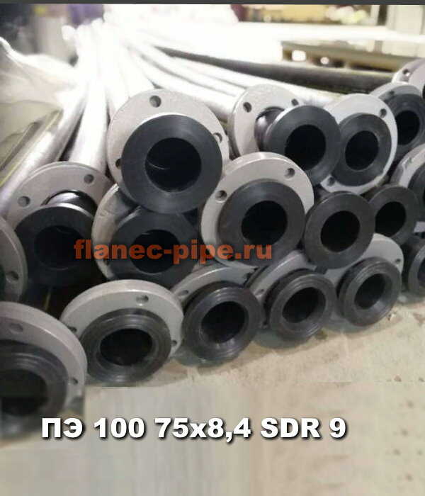 Труба ПЭ 100 75x8,4 мм SDR 9 в Архангельске
